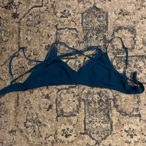 Pretty teal yoga bra